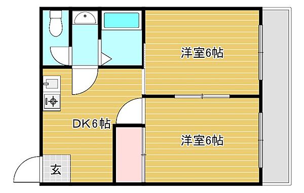 Residence　Excelle 501｜大阪府寝屋川市桜木町(賃貸マンション2DK・5階・45.00㎡)の写真 その3