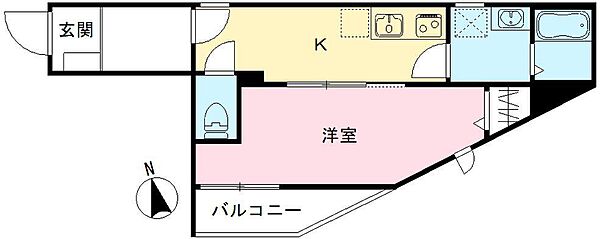 WindBell出口 104号室｜大阪府枚方市出口5丁目(賃貸アパート1K・1階・29.27㎡)の写真 その2