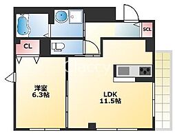 TRICERACourt 1LDKの間取図画像