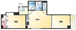 協和産業ビル 2LDKの間取図画像
