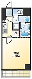 MT空堀 1Kの間取図画像