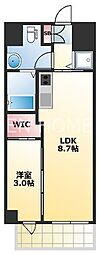 サニーハウス南堀江 1LDKの間取図画像