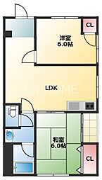 ヴィラ谷町6 1階/101