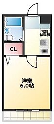 アームサミット 1Kの間取図画像