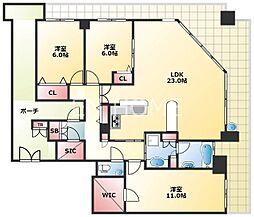 PHOENIX日本橋高津 3LDKの間取図画像