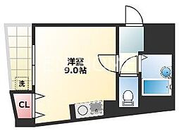 シティーコート高津エレガンス ワンルームの間取図画像