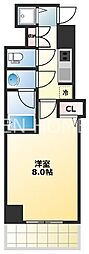 S-RESIDENCE谷町五丁目 1Kの間取図画像