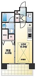 アーバネクス北堀江2 1LDKの間取図画像