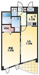 フリージア 1LDKの間取図画像