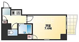グリーンヒルズ5番館 1Kの間取図画像