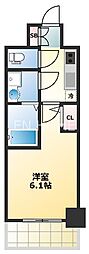 S-RESIDENCE南堀江 1Kの間取図画像