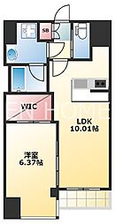 Vinoプレジオ本町 1LDKの間取図画像