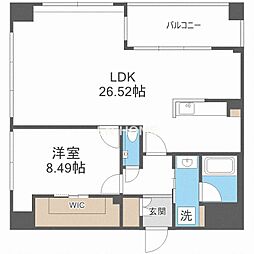 Vinoプレジオ本町 1LDKの間取図画像