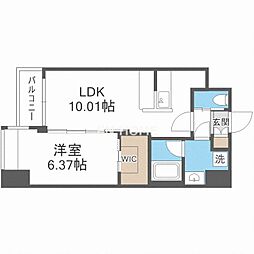 Vinoプレジオ本町 1LDKの間取図画像