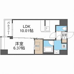 Vinoプレジオ本町 1LDKの間取図画像