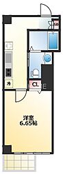 FDS上町台 1Kの間取図画像