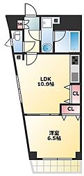 タイホウハイツ敷津4番館 1LDKの間取図画像
