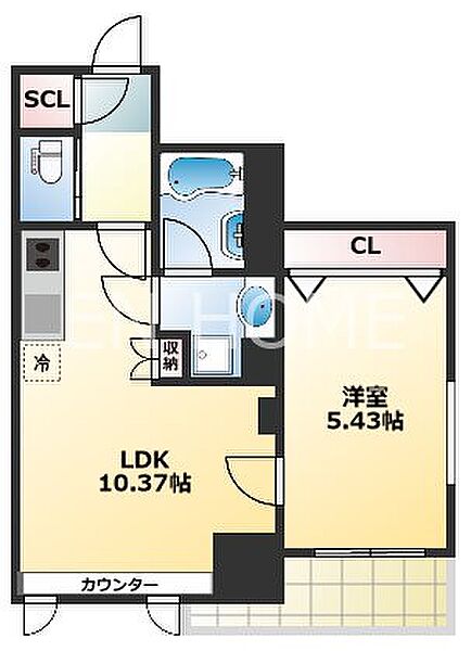 プレジオ難波ASIAN 1508｜大阪府大阪市浪速区稲荷１丁目(賃貸マンション1LDK・15階・39.87㎡)の写真 その2