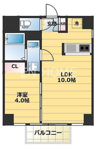 AM夕陽丘セカンド 501｜大阪府大阪市天王寺区上汐５丁目(賃貸マンション1LDK・5階・33.84㎡)の写真 その2