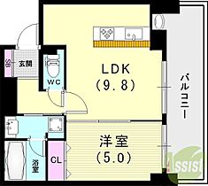 アスタピア新長田エスタプレシオス  ｜ 兵庫県神戸市長田区若松町3丁目（賃貸マンション1LDK・9階・36.26㎡） その2