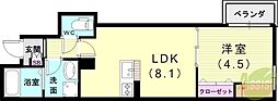 Lino月見山 1LDKの間取図画像