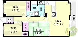 ルナガーデン 3LDKの間取図画像