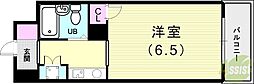 BIG.1明石 ワンルームの間取図画像