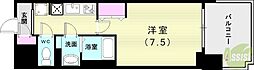 Alivis西神中央 1Kの間取図画像
