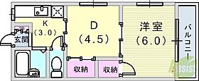 アカザワハイツ  ｜ 兵庫県神戸市長田区片山町3丁目（賃貸アパート2K・1階・28.00㎡） その2