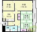 高取台グリーンハイツB棟3階6.5万円