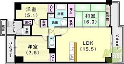 ネクステージ西神中央D棟 3LDKの間取図画像