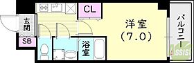 アドバンス神戸マーレ  ｜ 兵庫県神戸市兵庫区鍛冶屋町1丁目（賃貸マンション1K・4階・23.40㎡） その2