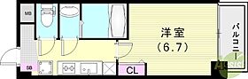 アドバンス神戸レイソレ  ｜ 兵庫県神戸市兵庫区浜崎通（賃貸マンション1K・10階・23.01㎡） その2