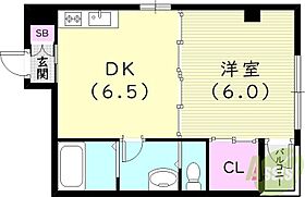 oasis kobe  ｜ 兵庫県神戸市長田区松野通1丁目（賃貸マンション1DK・2階・30.03㎡） その2