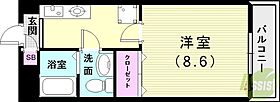 サンシャ3  ｜ 兵庫県神戸市西区南別府1丁目（賃貸マンション1K・1階・25.50㎡） その2