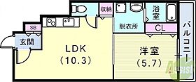 GLAハート長田  ｜ 兵庫県神戸市長田区六番町6丁目（賃貸アパート1LDK・1階・38.00㎡） その2