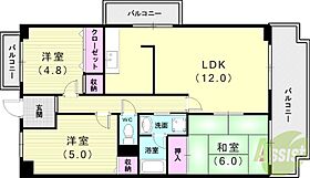 ロイヤルヒル2番館  ｜ 兵庫県神戸市西区大津和1丁目4-4（賃貸マンション3LDK・1階・68.04㎡） その2