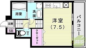 あんしん潮見台  ｜ 兵庫県神戸市須磨区潮見台町3丁目（賃貸アパート1R・1階・23.60㎡） その2