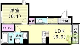 ペリドットII  ｜ 兵庫県明石市野々上3丁目（賃貸アパート1LDK・1階・40.07㎡） その2