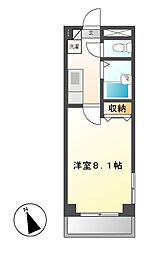 スペースアメニティー梶が谷1丁目 1Kの間取図画像
