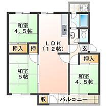 狩口台住宅34号棟  ｜ 兵庫県神戸市垂水区狩口台4丁目34（賃貸マンション3LDK・5階・57.34㎡） その2