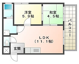 グレース霞ヶ丘  ｜ 兵庫県神戸市垂水区霞ケ丘7丁目（賃貸マンション2LDK・4階・46.86㎡） その2