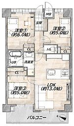 間取図画像 3LDK