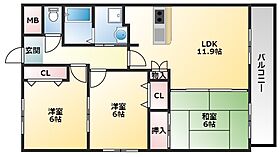 ホライズン弐番館  ｜ 大阪府大阪市平野区瓜破東2丁目5-17（賃貸マンション3LDK・3階・66.30㎡） その2