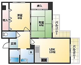 エクレール  ｜ 大阪府大阪市東住吉区住道矢田8丁目17-17（賃貸マンション2LDK・4階・54.49㎡） その2