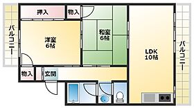 旭マンション 301 ｜ 大阪府大阪市平野区背戸口2丁目11-3（賃貸マンション2LDK・3階・50.00㎡） その2