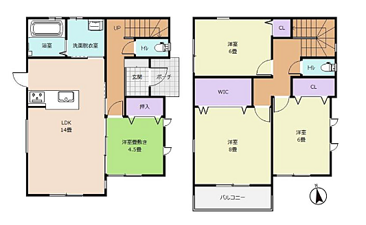 間取りを拡大表示