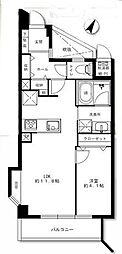 ライオンズマンション八尾第2 1LDKの間取図画像