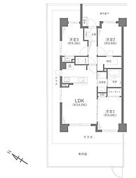 アンビシャス川口青木 3LDKの間取図画像