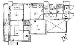 セザールガーデン上青木 2DKの間取図画像